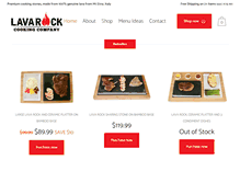 Tablet Screenshot of lavarockcooking.com